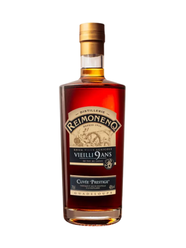 A La Civette vins et spiritueux Rhum Reimonenq cuvée prestige 9 ans bouteille face