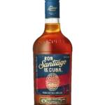 A La Civette Vins et spiritueux, rhum Santiago de Cuba Extra Añejo 11 ans, bouteille face, spiritueux de prestige.