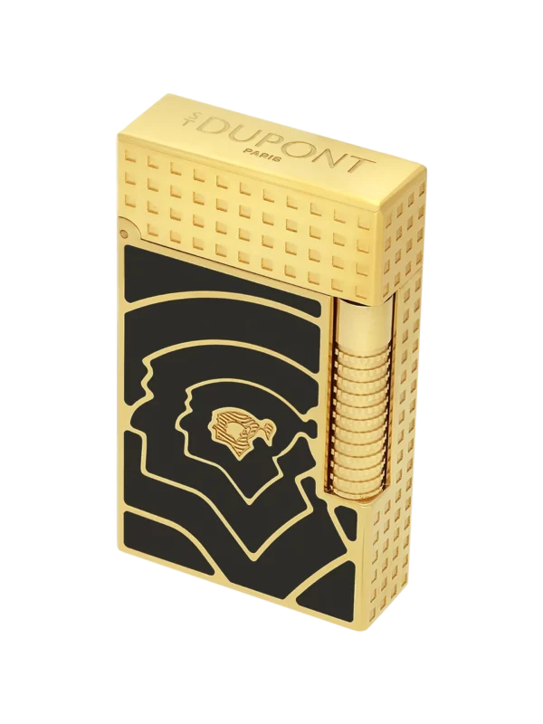 Briquet S.T. Dupont Le Grand Dupont Cohiba 60 noir vue trois-quarts, accessoire à cigares premium signé A La Civette.