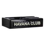 Cendrier Havana Club El Secundo noir profil, accessoire à cigares premium A La Civette