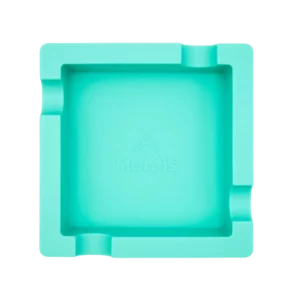 Cendrier Mantis Flex silicone aqua vu de dessus, accessoire à cigares haut de gamme A La Civette