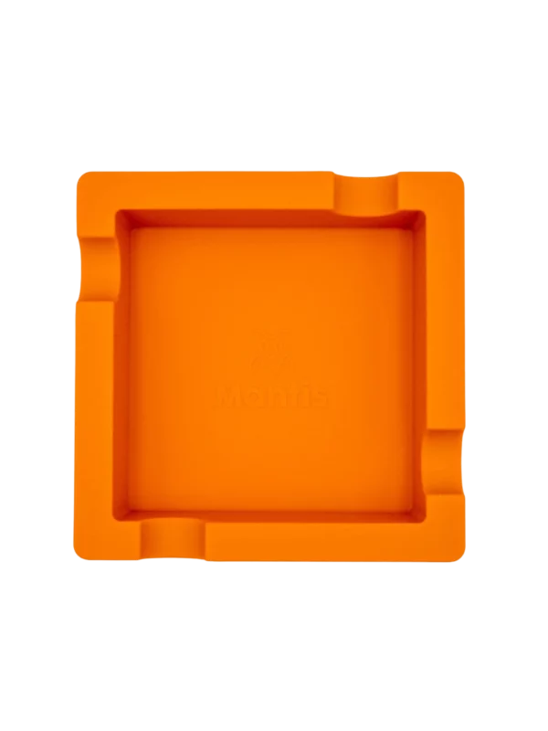 Cendrier Mantis Flex silicone orange vu de dessus, accessoire à cigares haut de gamme A La Civette