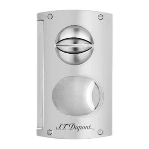 Coupe-cigare S.T. Dupont double lame chrome face, accessoire à cigares premium A La Civette