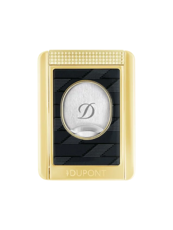 Coupe-cigare S.T. Dupont Stand Monogram 1872 noir face, accessoire à cigares haut de gamme A La Civette