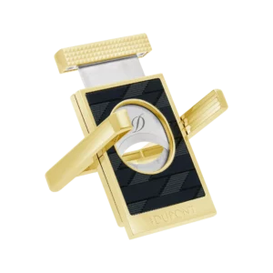 Coupe-cigare S.T. Dupont Stand Monogram 1872 noir ouvert, accessoire à cigares luxe A La Civette