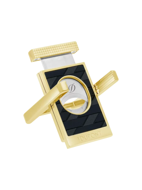 Coupe-cigare S.T. Dupont Stand Monogram 1872 noir ouvert, accessoire à cigares luxe A La Civette