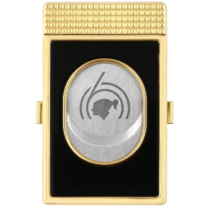 Vue dos du coupe-cigares S.T. Dupont Stand Slim Cohiba, accessoire à cigares premium présenté par A La Civette.