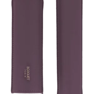 Étui à cigares Bosquet Paris cuir grainé violet simple ouvert, accessoire à cigares raffiné A La Civette