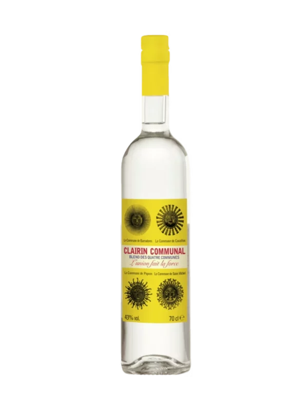 Vue face de la bouteille de rhum Clairin Communal Blend des quatres communes, sélection vins et spiritueux proposée par A La Civette.