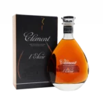 A La Civette Vins et spiritueux, Rhum Clément L'Elixir, boîte face et bouteille face, spiritueux haut de gamme.