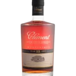 A La Civette Vins et spiritueux, Rhum Clément rhum vieux agricole 15 ans, bouteille face, spiritueux d’exception haut de gamme.
