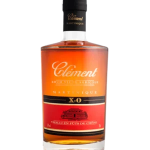 A La Civette Vins et spiritueux, Rhum Clément rhum vieux agricole XO, bouteille face, spiritueux d’exception haut de gamme.