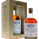 A La Civette Vins et spiritueux, Rhum Depaz rhum vieux agricole private cask millésime 2010 11 ans, boîte face et bouteille face, spiritueux de prestige.