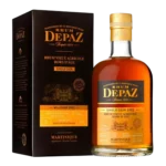 A La Civette Vins et spiritueux, Rhum Depaz rhum vieux agricole single cask millésime 2003, boîte face et bouteille face, spiritueux de prestige.