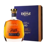 A La Civette Vins et spiritueux, Rhum Depaz XO Cuvée Prestige, boîte face et bouteille face, spiritueux haut de gamme.