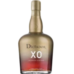 Vue face de la bouteille de rhum Dictador XO Perpetual, spiritueux haut de gamme sélectionné par A La Civette.