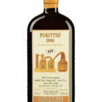Vue face de la bouteille du rhum Habitation Velier Forsyths millesime 2006, spiritueux haut de gamme proposé par A La Civette.