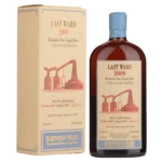 Vue face de la boîte et de la bouteille du rhum Habitation Velier Last Ward millesime 2009, grand spiritueux premium disponible chez A La Civette.
