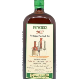 Vue face de la bouteille du rhum Habitation Velier Privateer millesime 2007, spiritueux haut de gamme proposé par A La Civette.