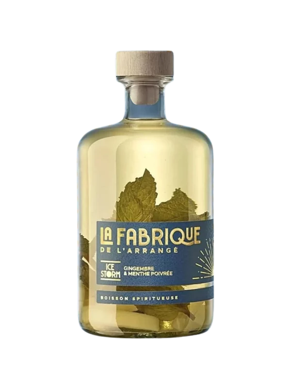 Rhum La Fabrique De L'Arrangé Ice storm bouteille face, vin et spiritueux haut de gamme A La Civette