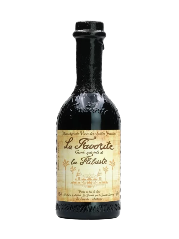 A La Civette vins et spiritueux rhum La Favorite La Flibuste millésime 2000 bouteille face