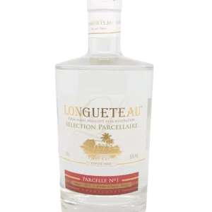 Vue face de la bouteille de rhum Longueteau rhum blanc agricole sélection parcellaire parcelle n1 millesime 2017, spiritueux haut de gamme proposé par A La Civette.