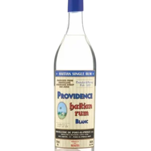 Vue face de la bouteille de rhum Providence Haitian rhum blanc Dunder & Syrup, spiritueux premium sélectionné par A La Civette.