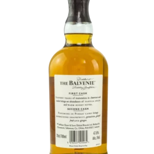 A La Civette Vins et spiritueux, whisky The Balvenie French Oak 16 ans, bouteille dos, spiritueux de prestige.