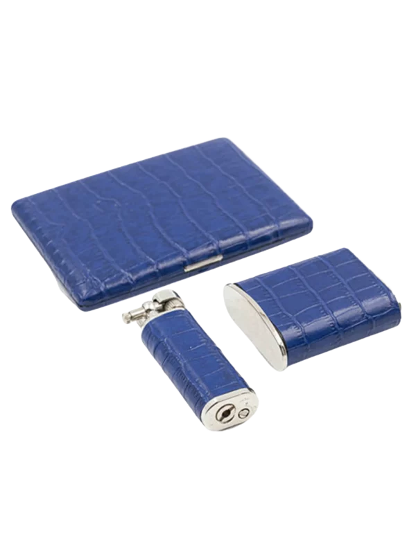 Accessoires à cigarettes A La Civette, cendriers de poche Tsubota Pearl bleu, collection complète premium
