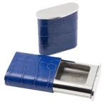 Cendrier de poche Tsubota Pearl bleu ouvert, accessoire à cigarettes premium A La Civette
