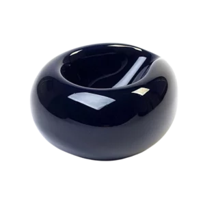 A La Civette Accessoires à pipes Porte-pipe Chacom CC605 céramique bleu cobalt, support individuel pour pipe en céramique brillante.