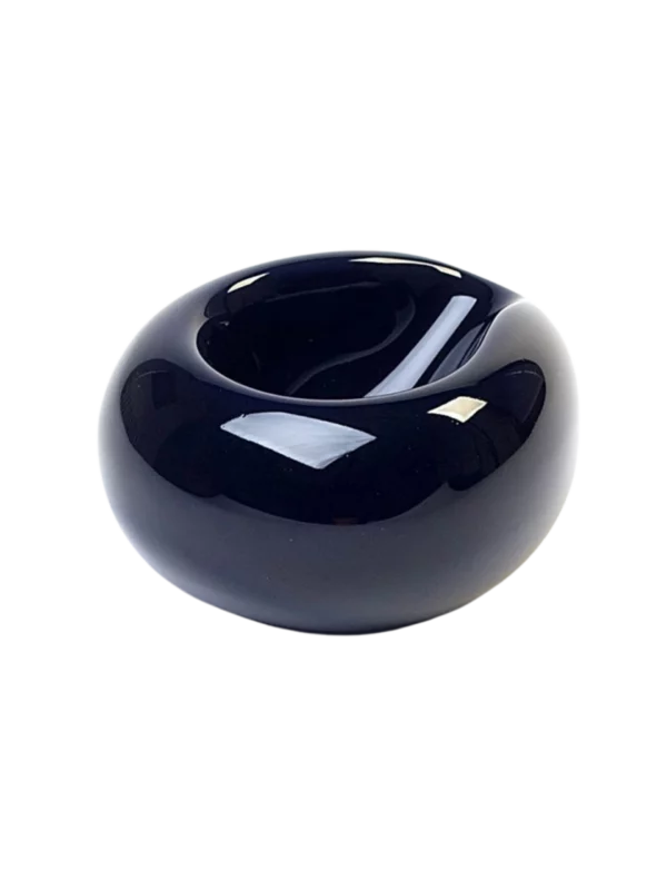 A La Civette Accessoires à pipes Porte-pipe Chacom CC605 céramique bleu cobalt, support individuel pour pipe en céramique brillante.