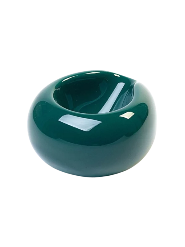 A La Civette Accessoires à pipes Porte-pipe Chacom CC605 céramique vert brillant, support individuel pour pipe en céramique.