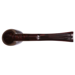 A La Civette Pipes Dunhill Chestnut 4212 forme droite finition lisse sans filtre dessous, vue de dessous d'une pipe en bruyère haut de gamme fabriquée en Angleterre.