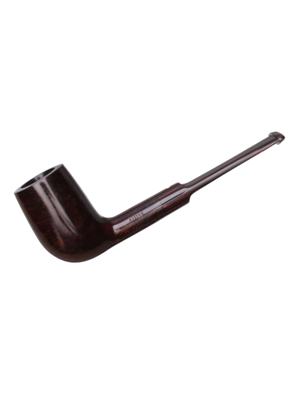 A La Civette Pipes Dunhill Chestnut 4212 forme droite finition lisse sans filtre profil, pipe en bruyère haut de gamme fabriquée en Angleterre.