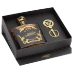 A La Civette Vins et spiritueux Rhum Millonario XO coffret coupe-cigare boîte ouverte, coffret cadeau premium avec rhum de prestige et coupe-cigare.