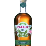 A La Civette Vins et spiritueux Rhum Naga Siam Edition 10 ans bouteille face, rhum thaïlandais premium vieilli 10 ans.