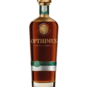 A La Civette Vins et spiritueux Rhum Opthimus Master Selection 12 ans bouteille face, rhum dominicain premium vieilli en fûts de Pedro Ximénez.