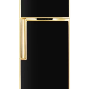 A La Civette accessoires à cigares briquet S.T. Dupont Biggy laque noir et doré nouveau visuel dos