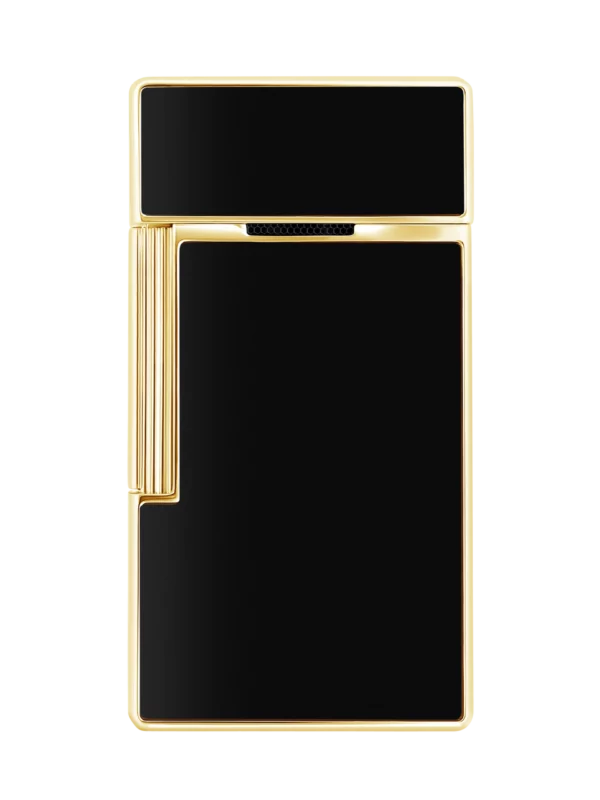 A La Civette accessoires à cigares briquet S.T. Dupont Biggy laque noir et doré nouveau visuel dos