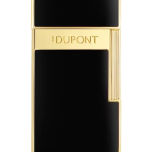 A La Civette accessoires à cigares briquet S.T. Dupont Biggy laque noir et doré nouveau visuel face
