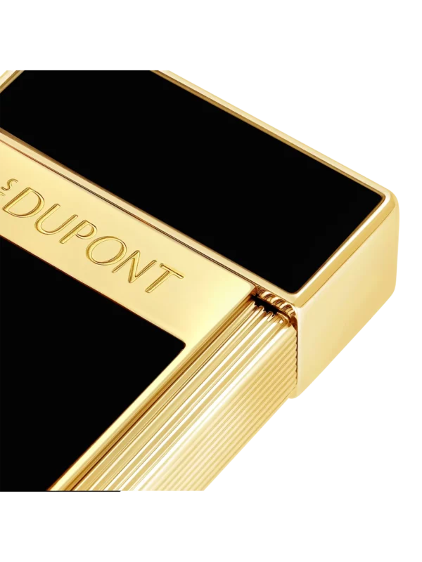A La Civette accessoires à cigares briquet S.T. Dupont Biggy laque noir et doré nouveau visuel zoom