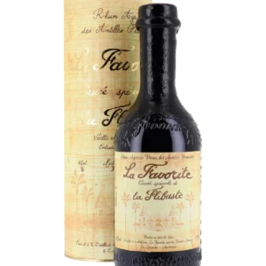 A La Civette vins et spiritueux rhum La Favorite La Flibuste millésime 2000 boîte face bouteille face