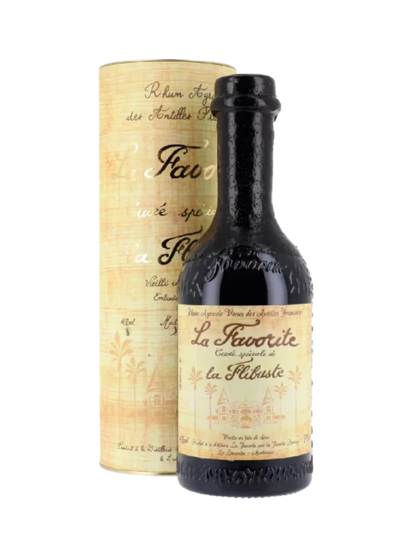 A-La-Civette-Vins-et-spiritueux-Rhum-La-Favorite-La-flibuste-millesime-2000-boite-face-bouteille-face.webp A La Civette vins et spiritueux rhum La Favorite La Flibuste millésime 2000 boîte face bouteille face